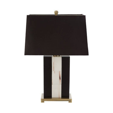 Hoxton Marble Table Lamp with Black Shade