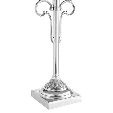 Aviary Antique Silver Lamp Base
