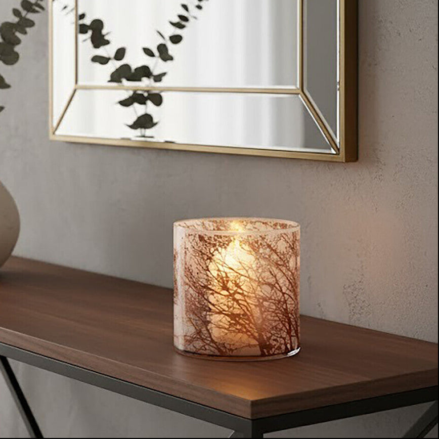 Branch Medium Glass Hurricane Candle Holder
