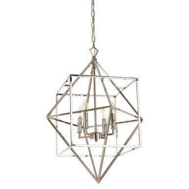 Kamara Nickel Finish Geometric Pendant Light