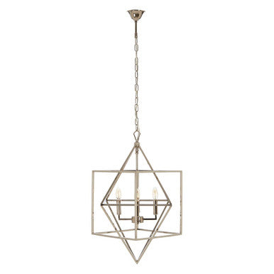 Kamara Nickel Finish Geometric Pendant Light