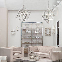 Kamara Nickel Finish Geometric Pendant Light