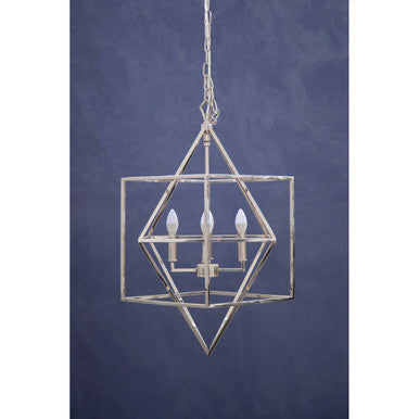 Kamara Nickel Finish Geometric Pendant Light