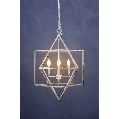 Kamara Nickel Finish Geometric Pendant Light