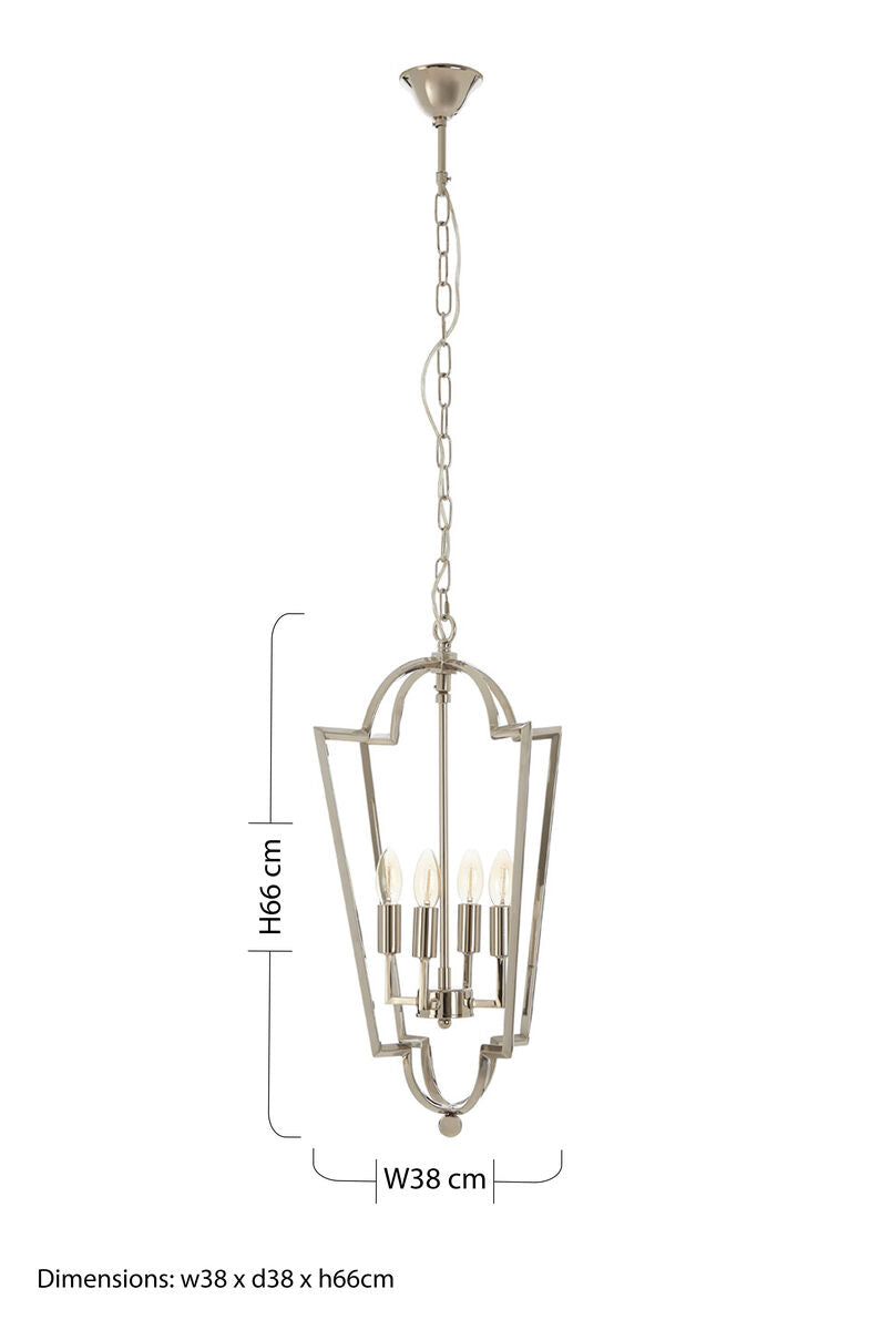 Venice Nickel Plated Tapered Chandelier