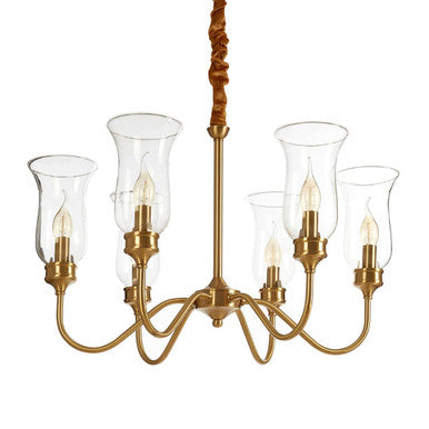 Zissi 6 Arm Gold Ceiling Light