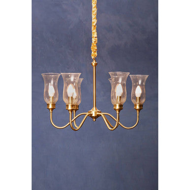 Zissi 6 Arm Gold Ceiling Light