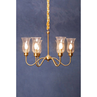 Zissi 6 Arm Gold Ceiling Light