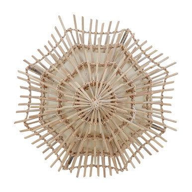 Hestina Small Woven Rattan Wall Light