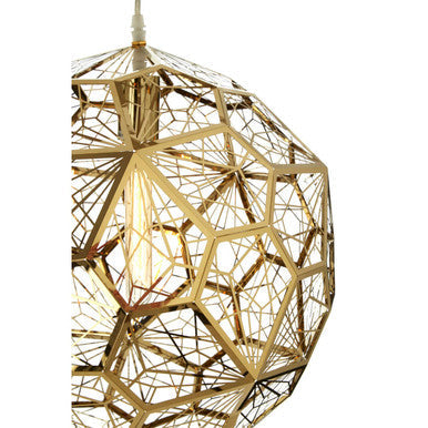 Akela Gold Metal Sphere Pendant Light