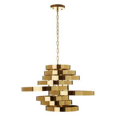 Alana Gold Metal 5 Bulb Pendant Light