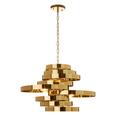 Alana Gold Metal 5 Bulb Pendant Light
