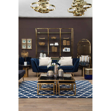 Alana Gold Metal 5 Bulb Pendant Light
