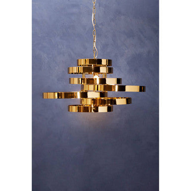 Alana Gold Metal 5 Bulb Pendant Light