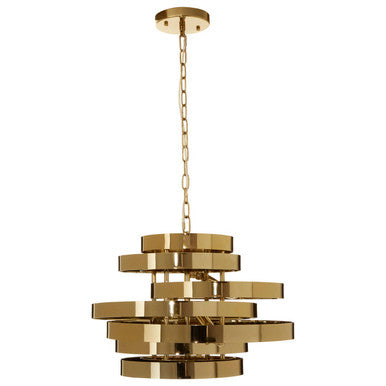 Alana Gold Metal 4 Bulb Pendant Light