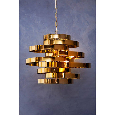 Alana Gold Metal 4 Bulb Pendant Light