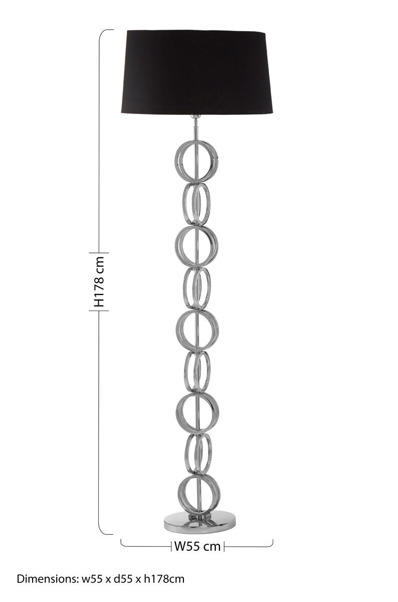 Skye Floor Lamp with Multi Ring Base