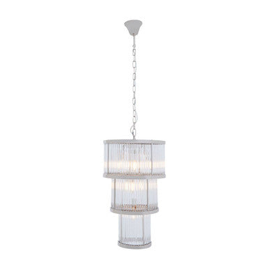 Salasco 3 Tier Nickel Finish Chandelier