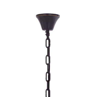 Salasco 2 Tier Antique Black Glass Chandelier