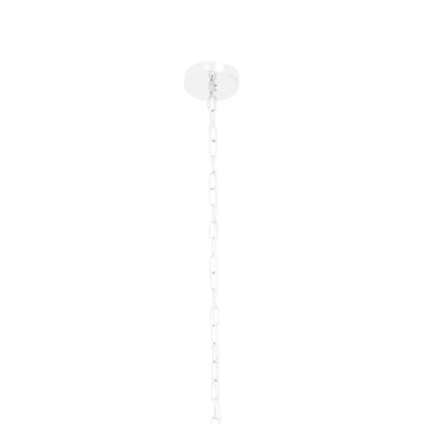Lerici 6 Light Hexagonal Chrome Pendant Light