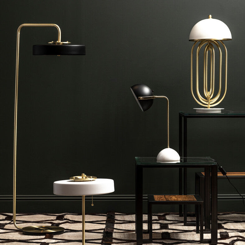 Rogano Black Shade Floor Lamp