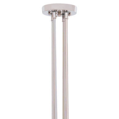 Alexis Nickel Finish 8 Bulb Round Statement Pendant Light