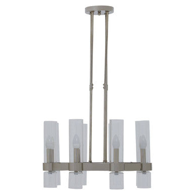 Alexis 8 Light Nickel Finish Statement Pendant Light