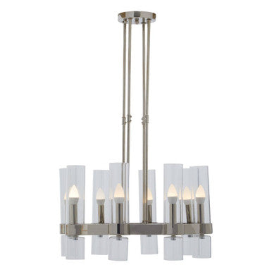 Alexis 8 Light Nickel Finish Statement Pendant Light