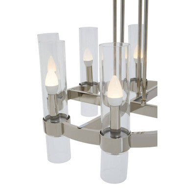Alexis 8 Light Nickel Finish Statement Pendant Light