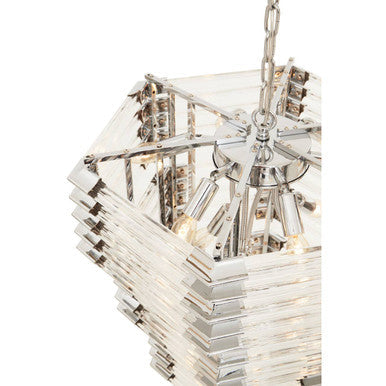 Karli 3 Tier Glass Statement Pendant Light