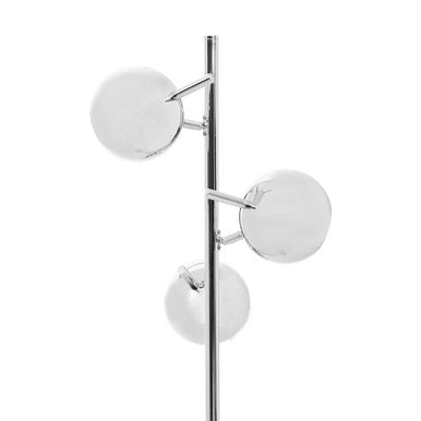 Karter Chrome Finish Floor Lamp With Three Lights