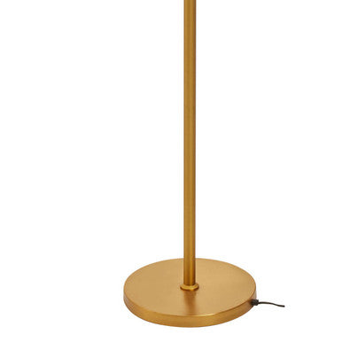 Abira Brass Finish Three Bulb Floor Lamp