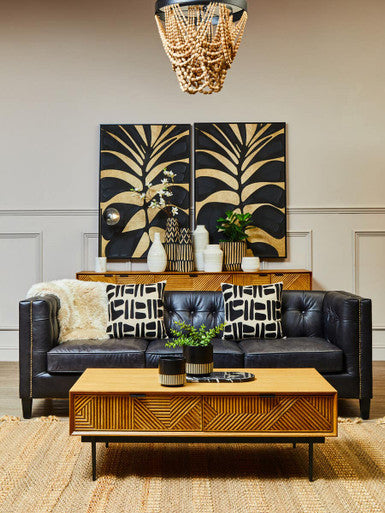Lapiz Wooden Beads Chandelier