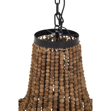 Lapiz Wooden Beads Large Chandelier