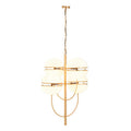 Abira Brushed Brass Finish Metal 4 Ball Pendant Light