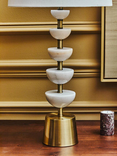 OcalaÂ White Table Lamp