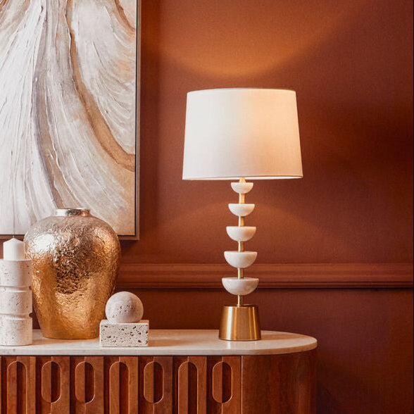 OcalaÂ White Table Lamp