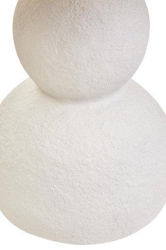 Carta White Papier Mache Table Lamp