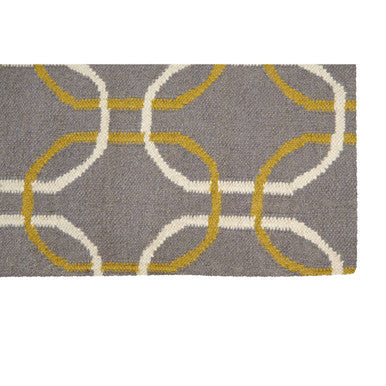 Bosie Oslo Grey White and Green Rug