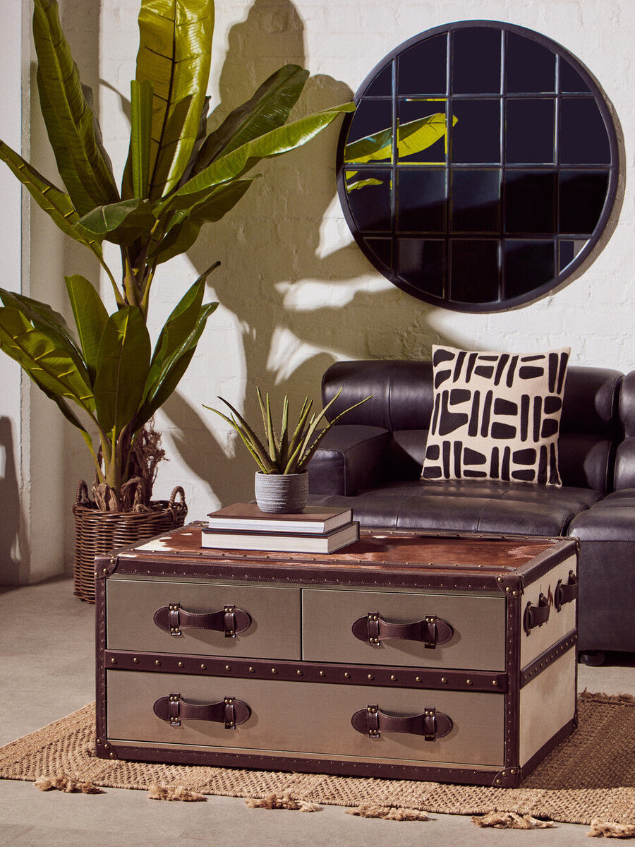 Bosie Ozella Natural And Black Square Cushion