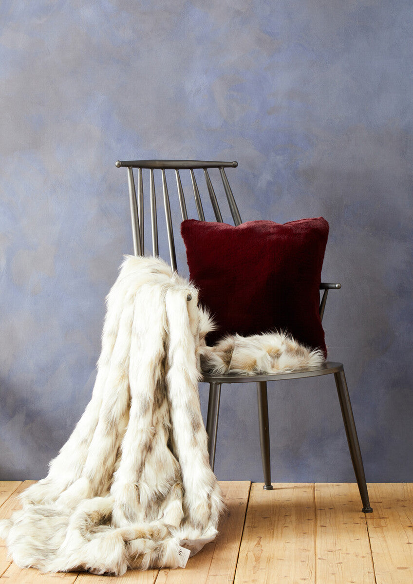 Bosie Lamina Red Wine Square Cushion