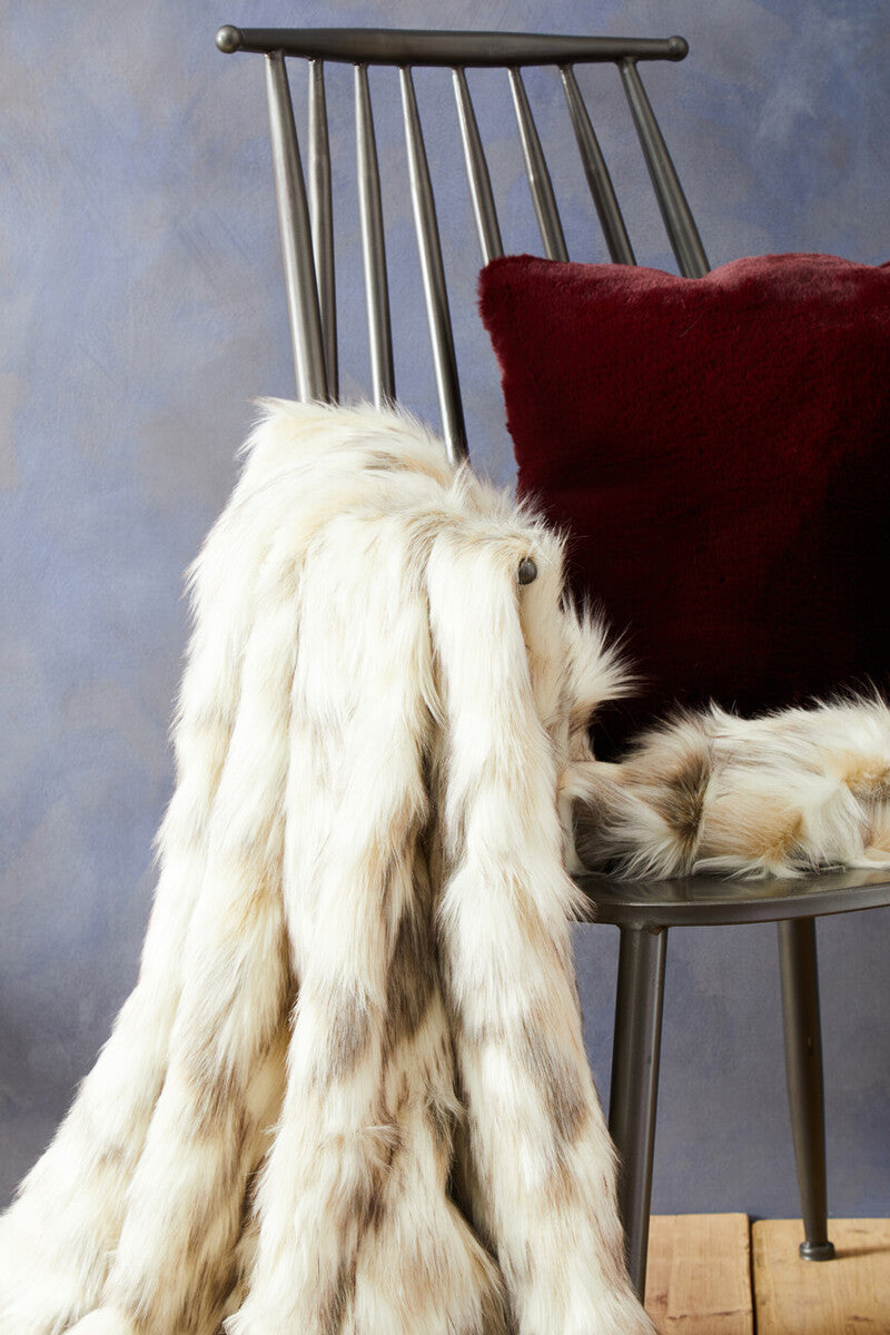 Bosie Lamina Red Wine Square Cushion
