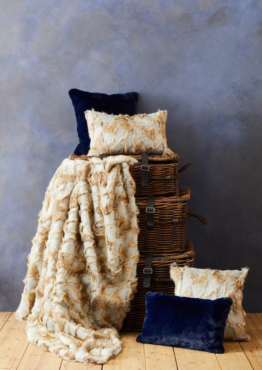 Bosie Navy Blue Square Cushion | Lamina