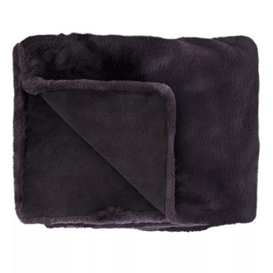 Bosie Lamina Grey Faux Fur Throw