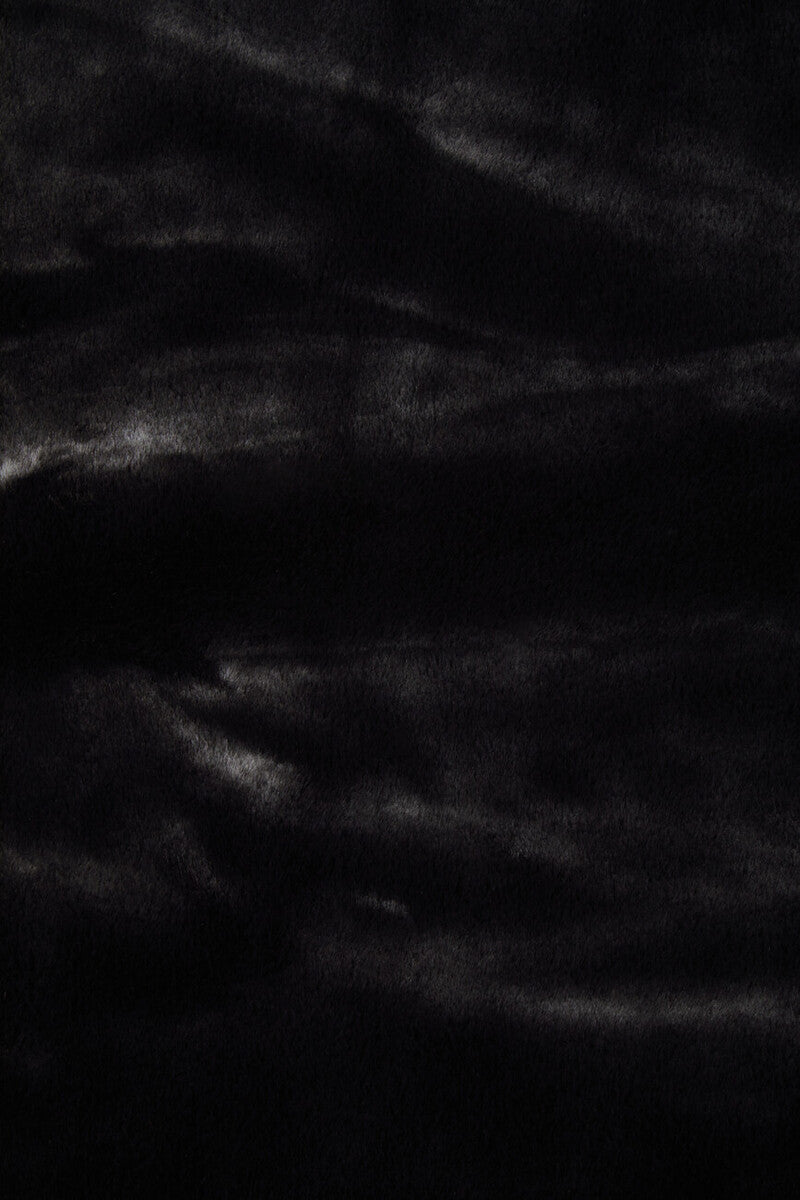 Bosie Lamina Black Faux Fur Throw