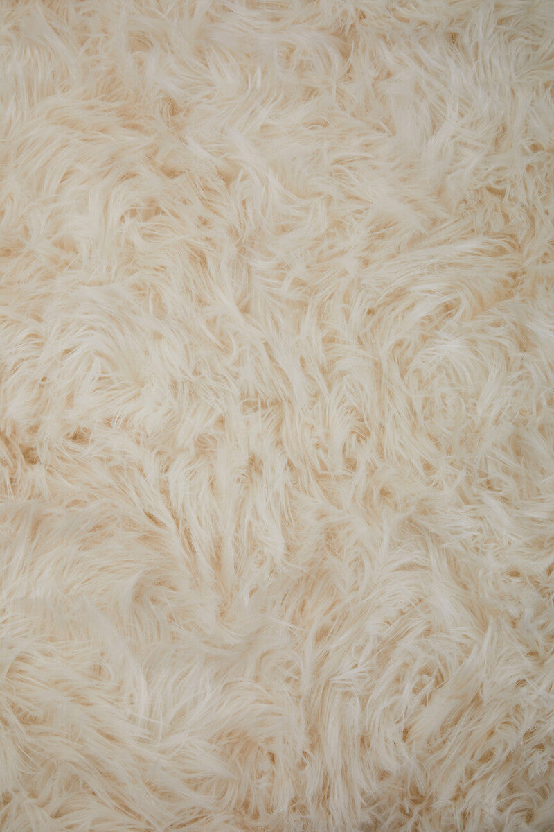 Bosie Lamina Cream Faux Fur Throw