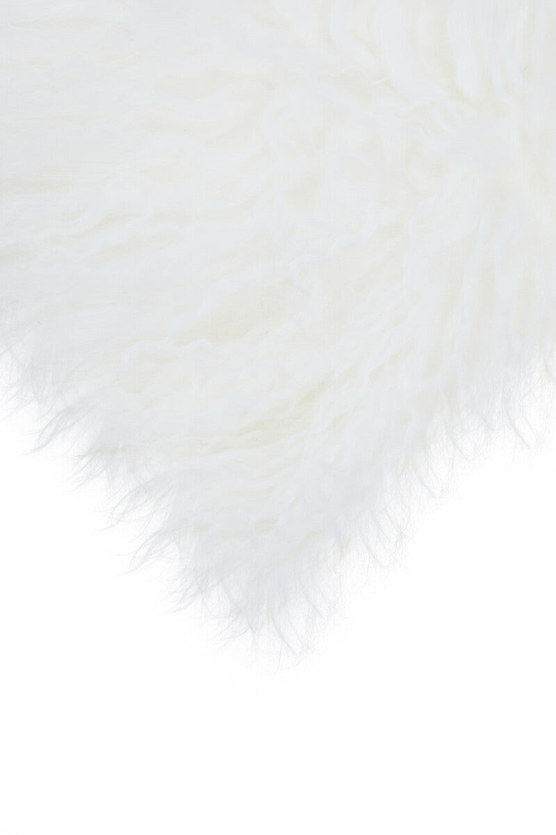 Bosie Real Mongolian Fur Grey Ombre Rectangular Cushion