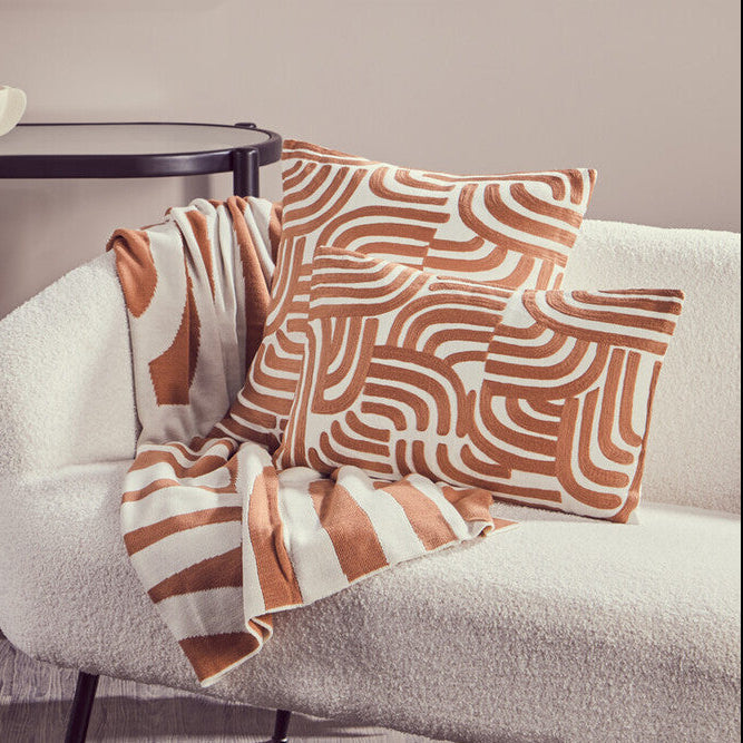 Bosie Ozella Natural and Terracotta Cushion