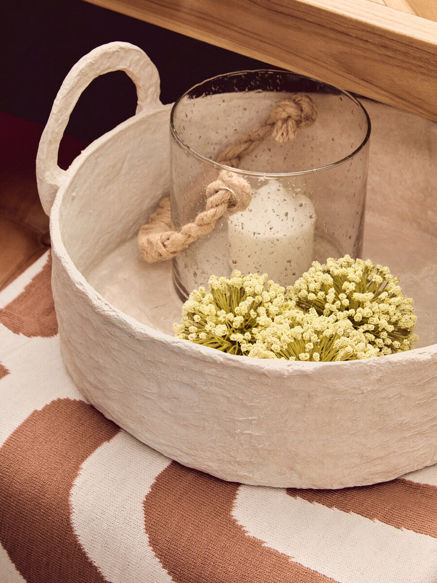 Bosie Ozella Natural And Terracotta Throw