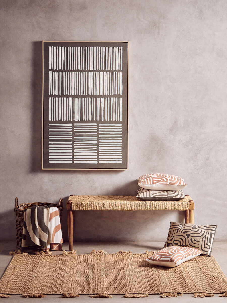 Natural and Green Throw | Bosie Ozella